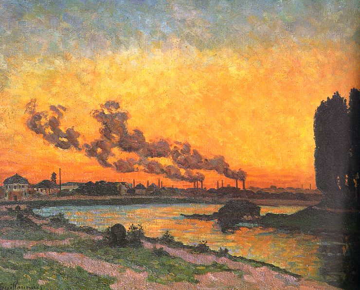  J B Armand  Guillaumin Sunset at Ivry